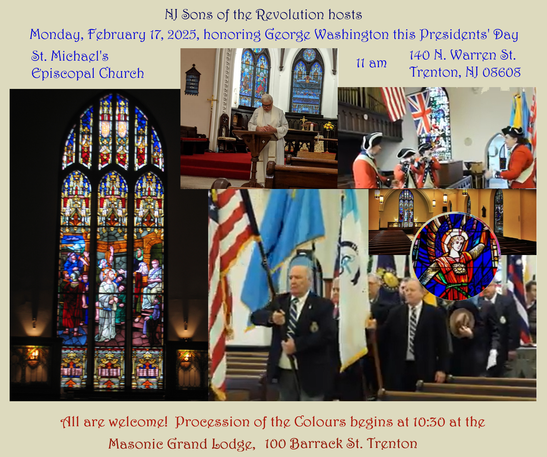 Monday, Feb. 17 is Presidents’ Day 2025 – St Michael's Episcopal Church